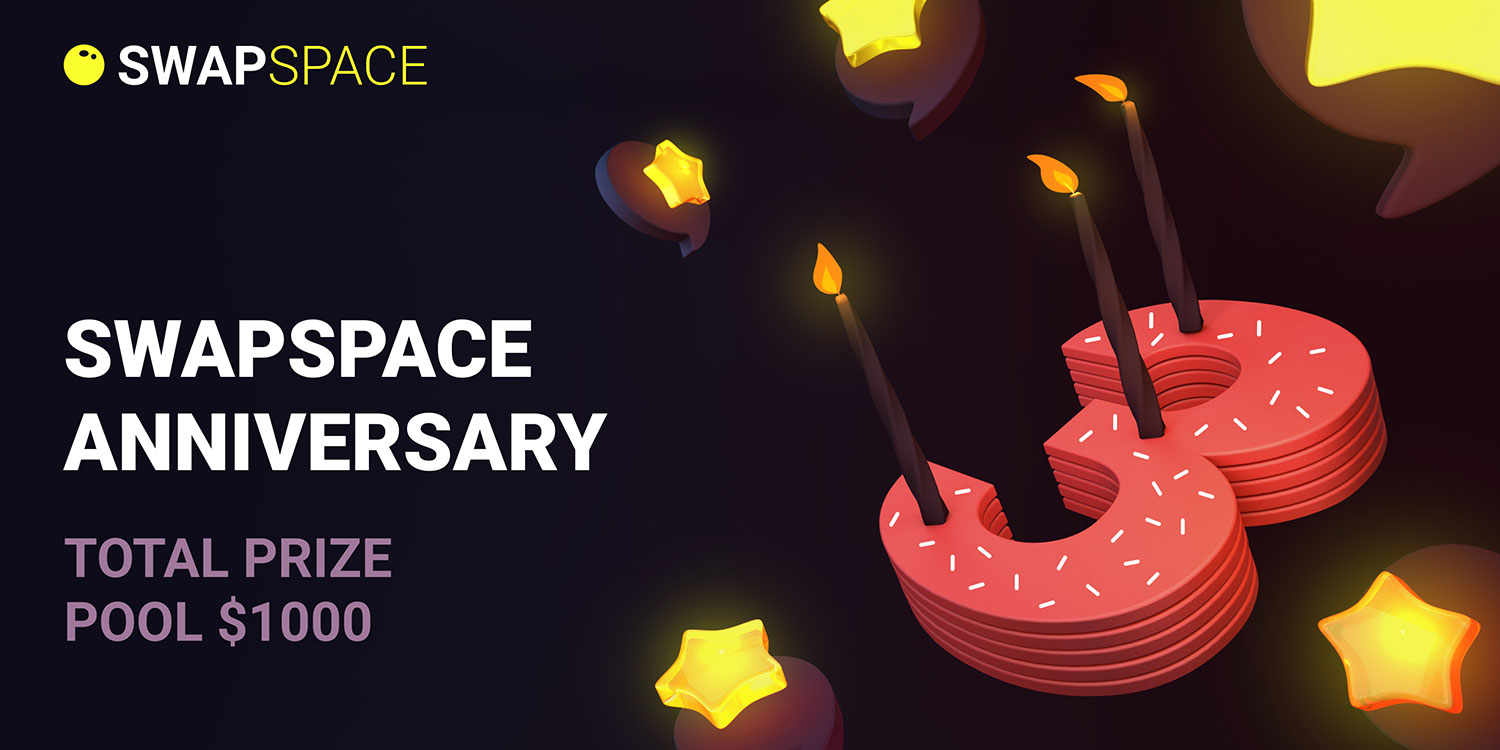 SwapSpace's Birthday Celebration: A Lottery for Our Customers with $1000 in Prizes!